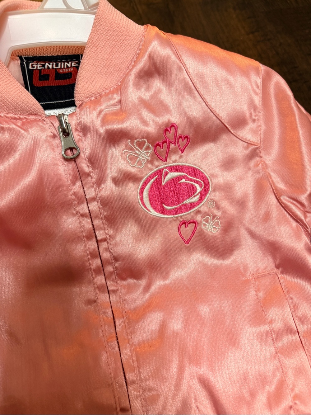 Penn State Pinn Satin Toddler Bomber Jacket NWT - Picture 2 of 6